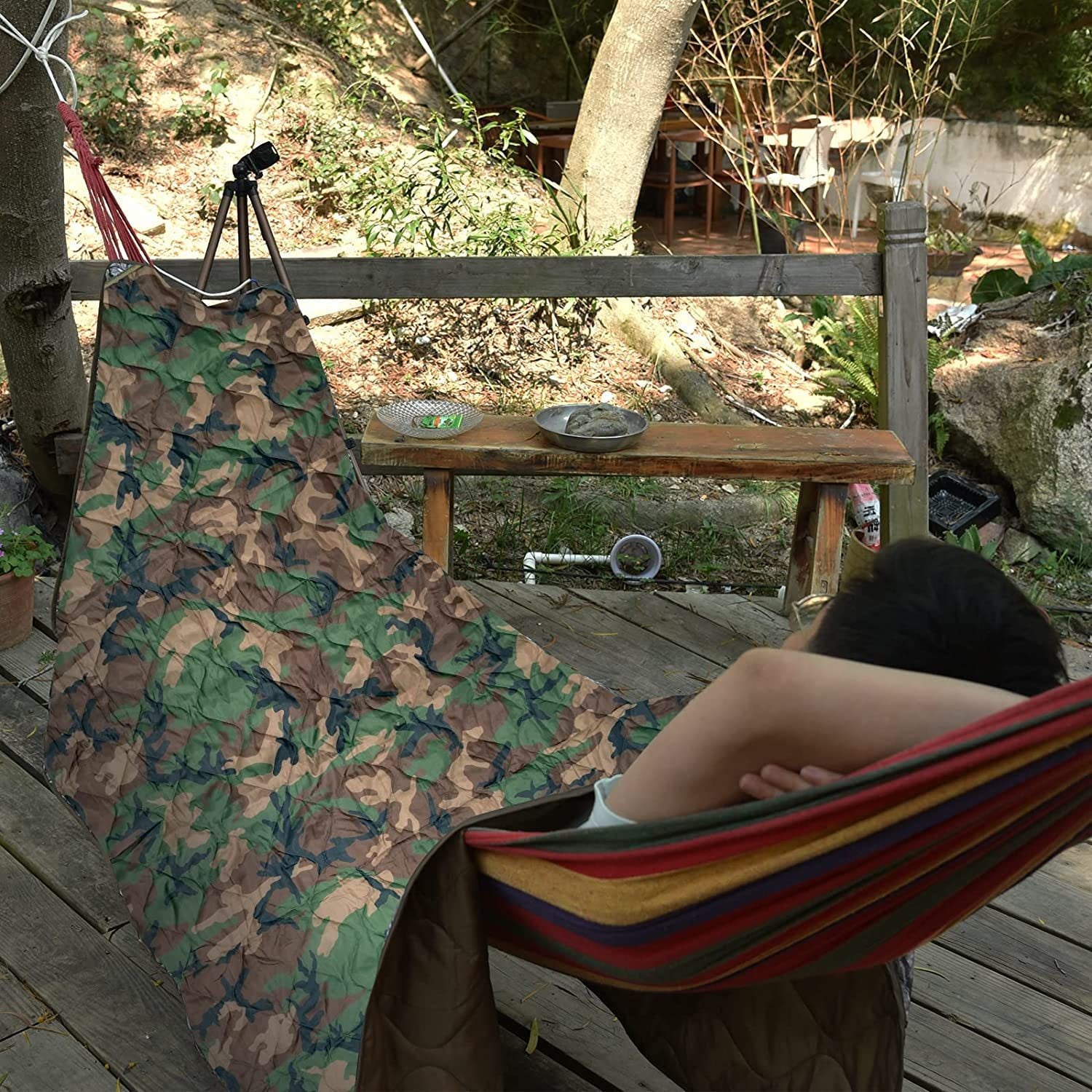 Kylebooker Camo Woobie Blanket Waterproof Poncho Liner for Outdoor Camping; Hiking; Hunting; Survival; Backpacking; Picnicking Doba